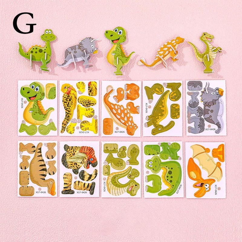 Insect 3D Puzzle Cartoon Assembled Children's Fun Crafts Stationery Store Bestselling Small Puzzle Pieces